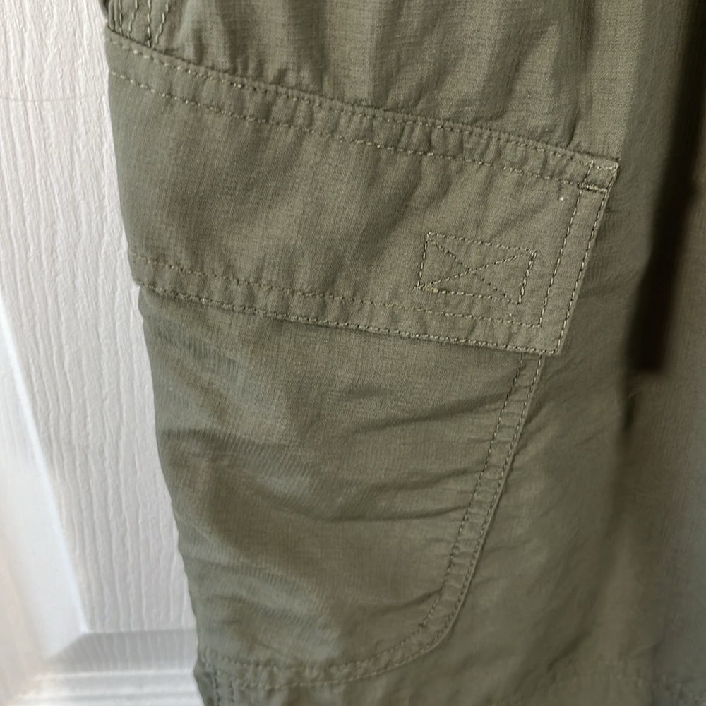 The North Face Nylon Cargo Shorts Olive Green Utility Hiking Outdoor - Picture 7 of 16